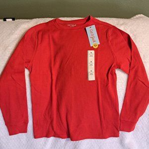 NWT Cat and Jack red thermal top